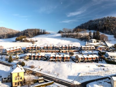 Vue quartier en hiver